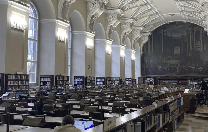 Lesesaal in der Nationalbibliothek