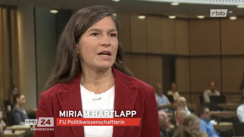 Miriam Hartlapp im Interview beim RBB